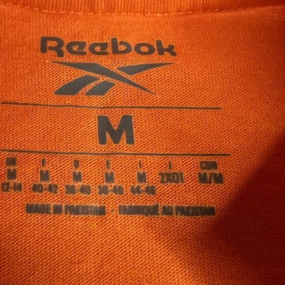 Reebok Medium HTF Womens Meet You There MYT Crop Graphic 95 T-Shirt Orange 0731 - Picture 9 of 12